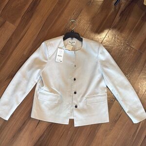 NAKD oversized fit round neck blazer